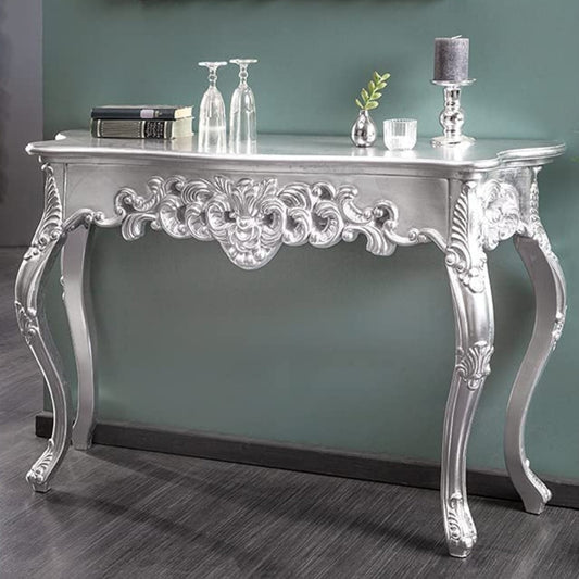 Barocke Konsole KINGDOM 110cm silber