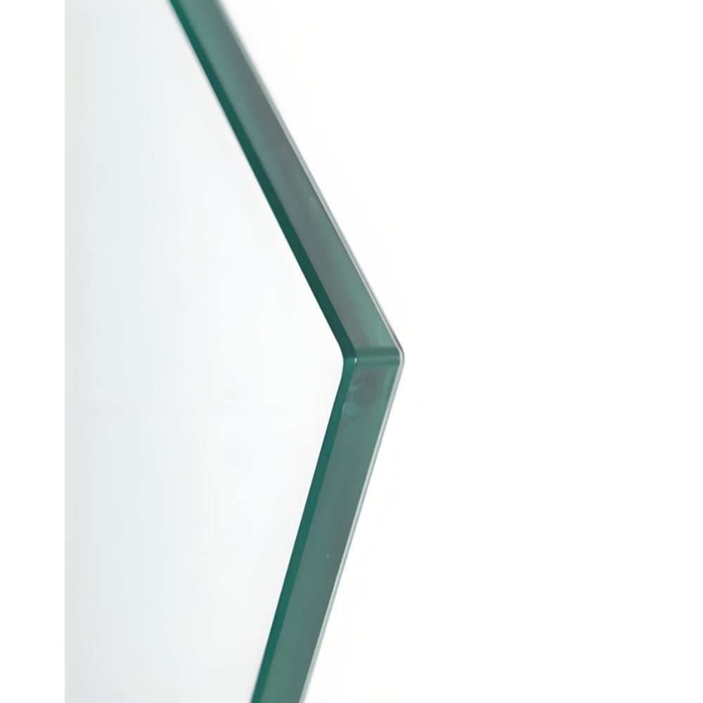 Glasplatte TERRY 100x50cm gehärtetes Glas 8mm Stärke Bodenplatte