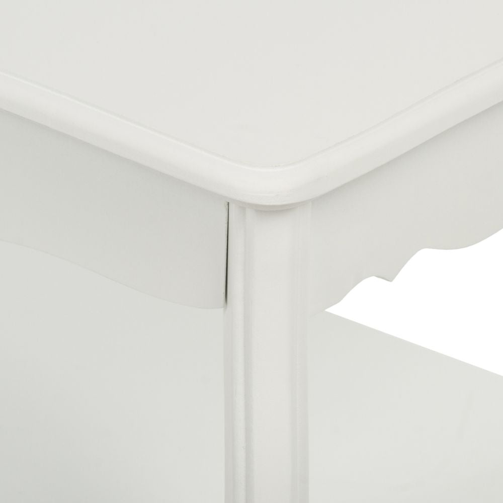 Romantischer Couchtisch BAHAR 88cm weiss Landhaus