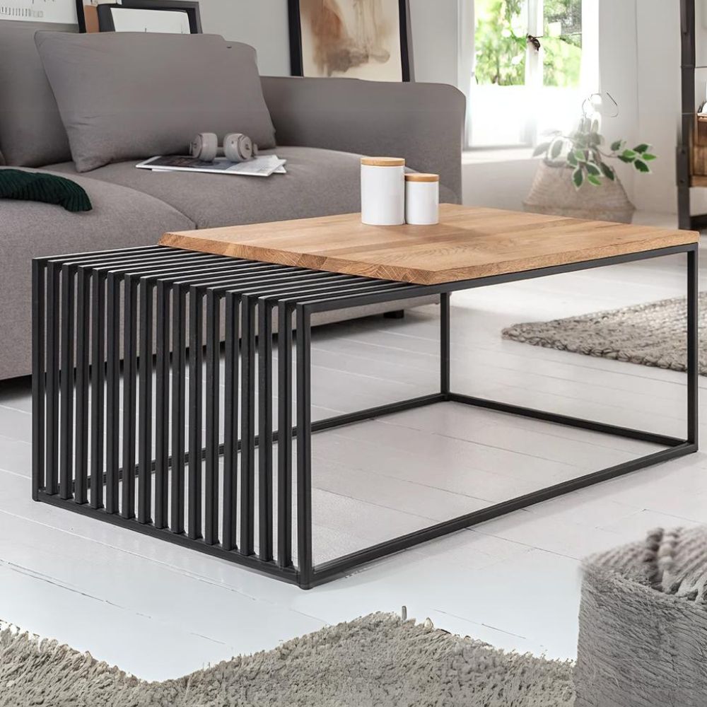 Design Couchtisch STRIVE 100cm Eiche geölt – LebensWohnArt