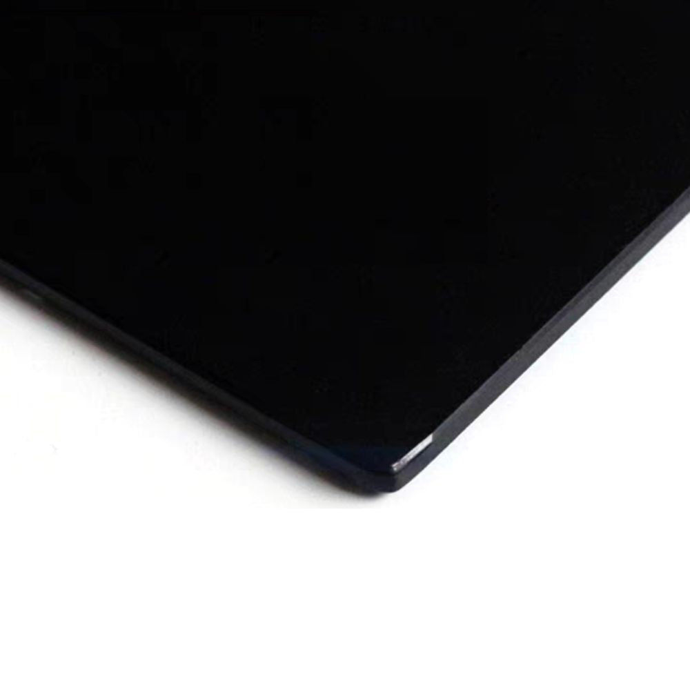 Glasplatte TERRY 60x60cm schwarz 8mm quadratisch gehärtetes Glas