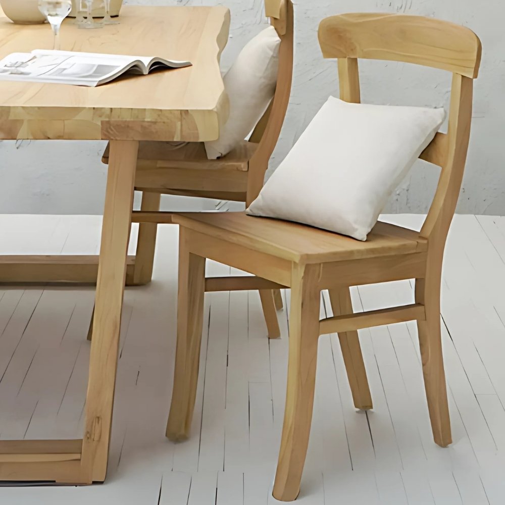 Landhaus Teak Stuhl COUNTRY Bleached Massivholz Holzstuhl