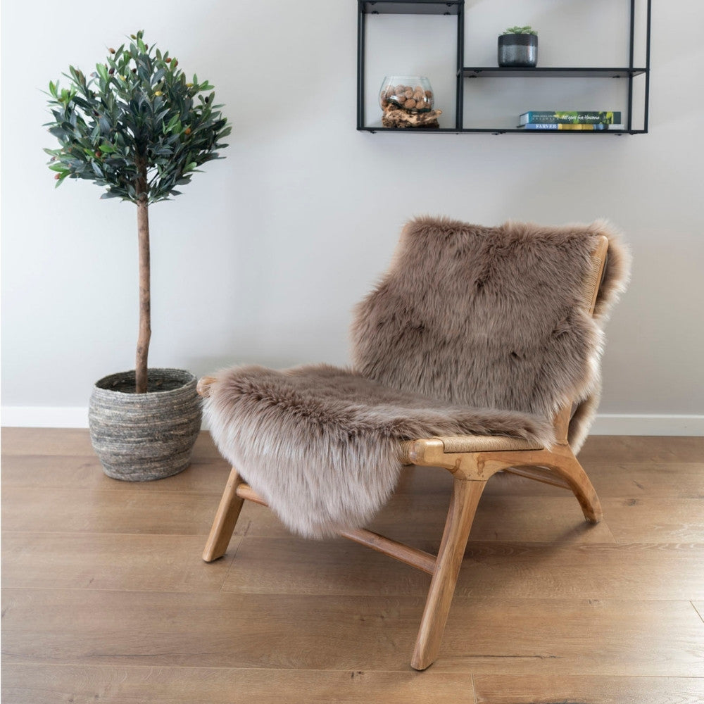 Künstliches Lammfell mushroom ca. 60x180cm – LebensWohnArt