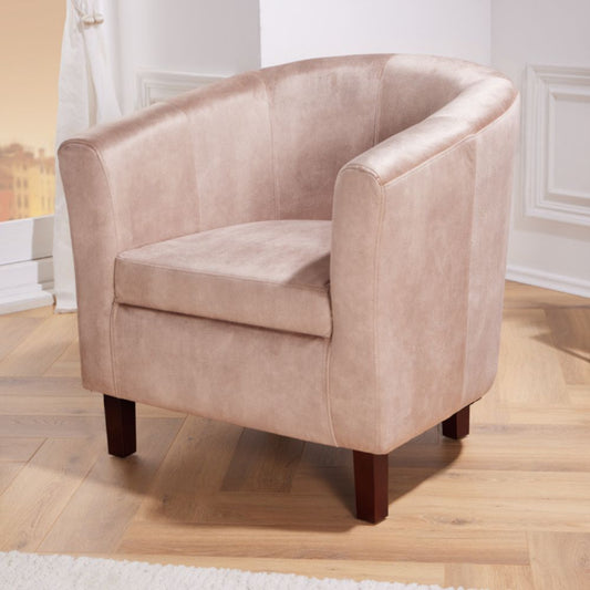 Bequemer Cocktail-Sessel POLTRONA Samt champagner