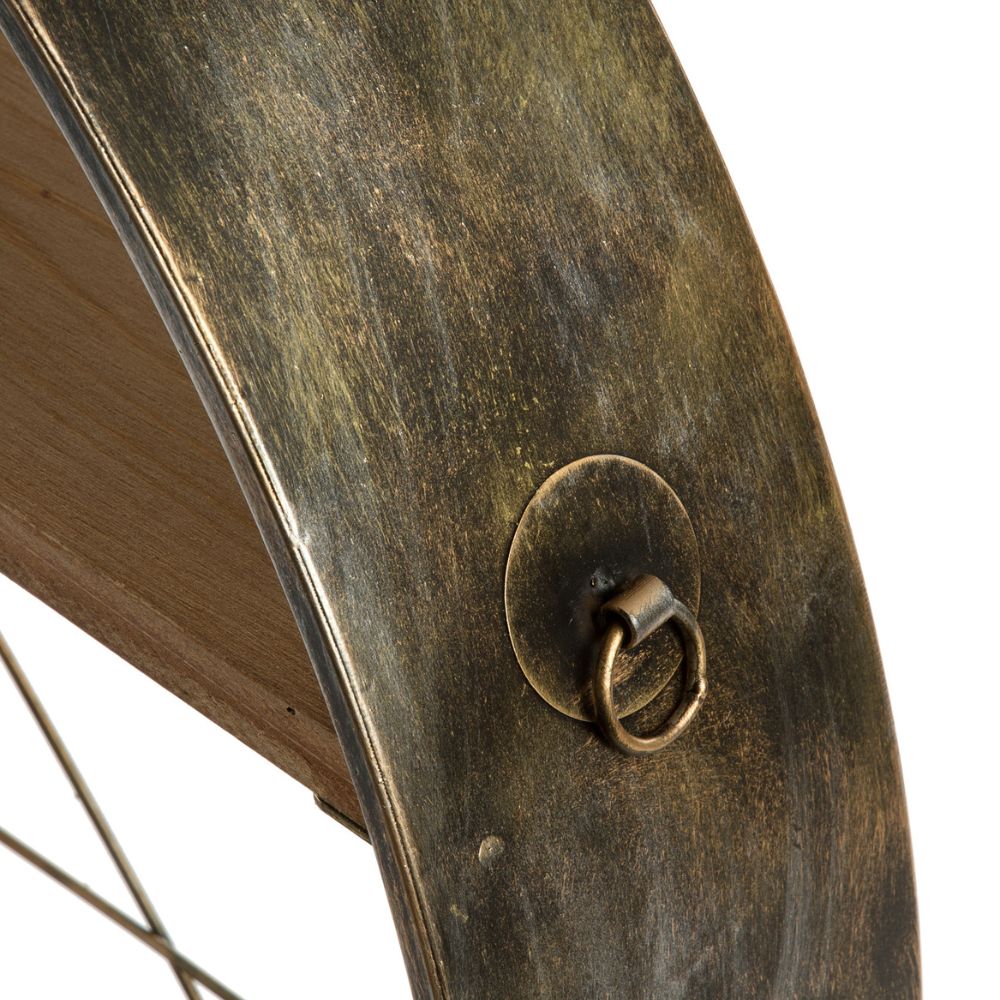 Design-Wandregal MURO 79cm Industrial-Look Metall Holz