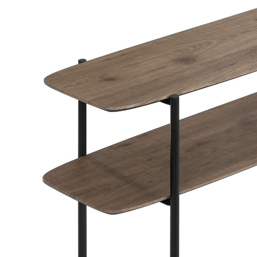 Moderner Konsolentisch PINA 120cm taupe Pinien-Optik Konsole