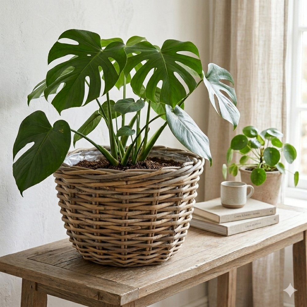 Pflanzkorb BÜSUM Natural Grey ca.40cm Natur-Rattan Korb Übertopf –  Kundensupport-Hilfe