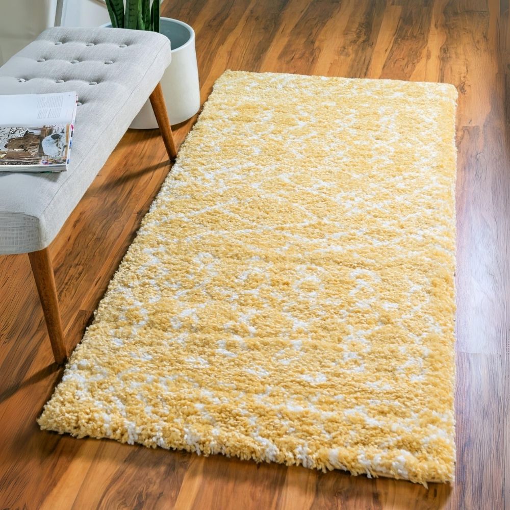 Teppich MARA Shaggy Läufer Vanille 80x305 cm