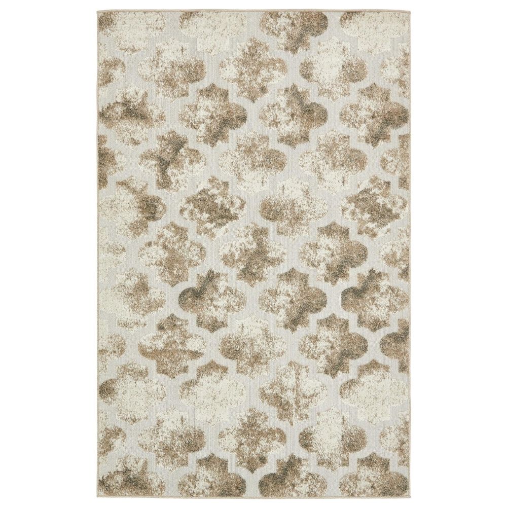 Teppich OOUTDOOR CLOUD CROSSES Rechteckig Elfenbein 150x245 cm