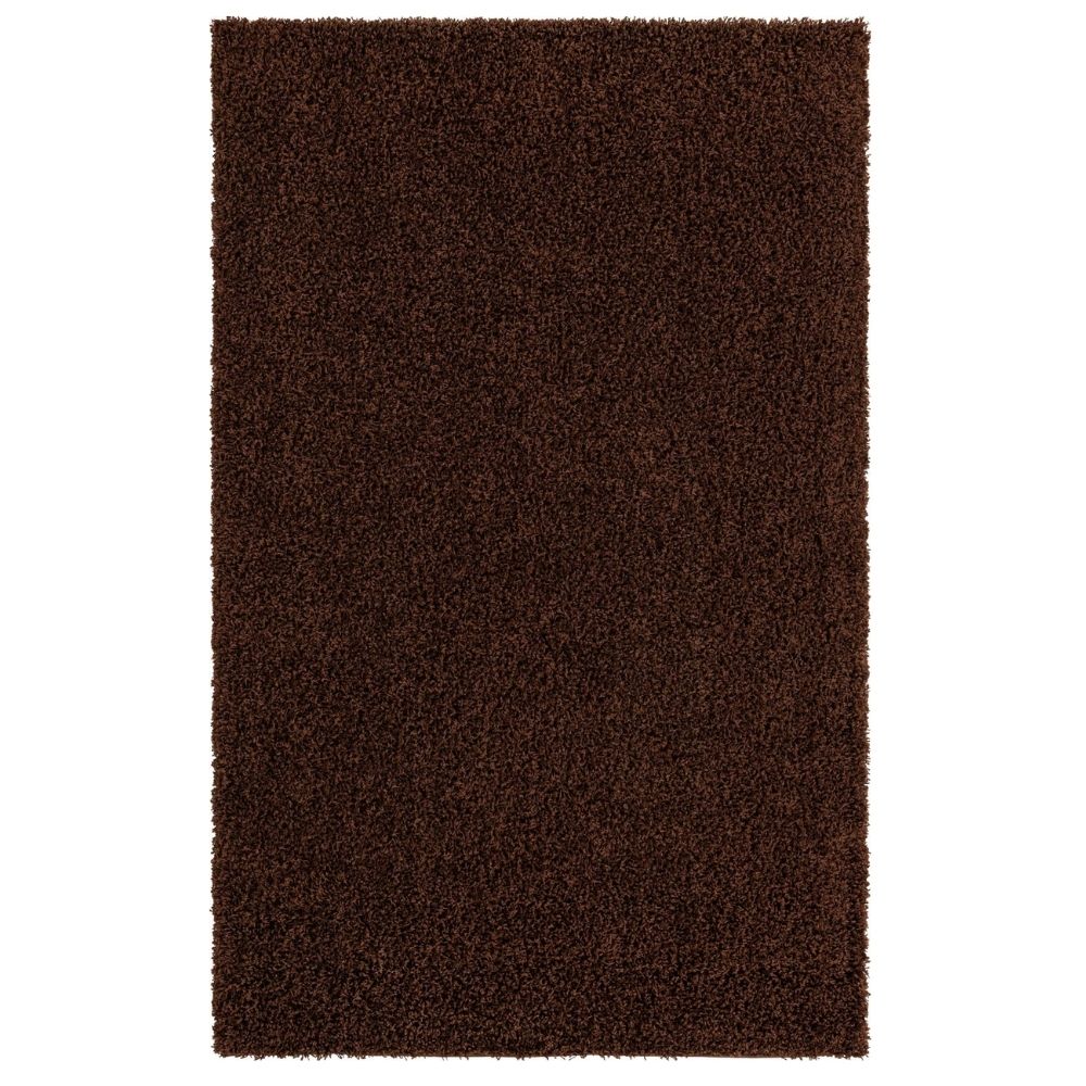 Teppich HIGH-FLOR Rechteckig Dunkelbraun diverse Größen