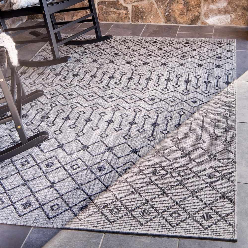 Teppich OUTDOOR CIATO Rechteckig Hellgrau 150x245 cm Indoor/Outdoor