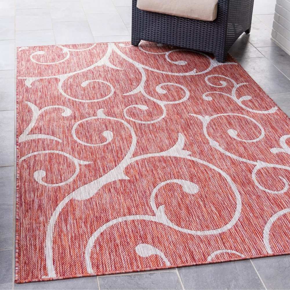 Teppich Outdoor Beauties Rechteckig Rostrot 150x245 cm