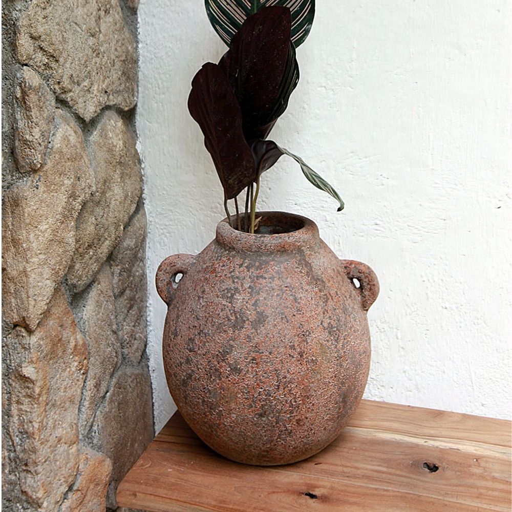 Deko-Vase LOTTA Antik-Braun ca. H30cm