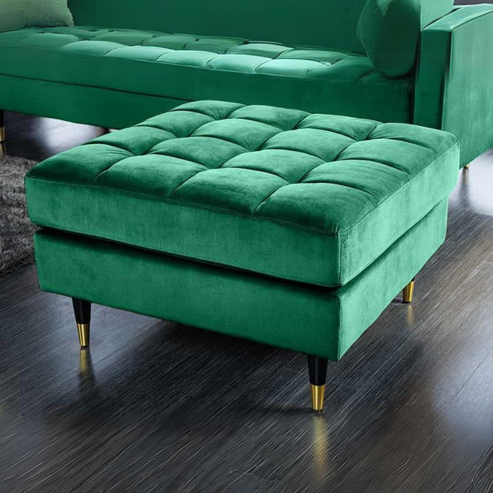 samt hocker mit aufbewahrung Moderner Hocker COMFORT 80cm grün Samt Taschenfederkern – Kundensupport-Hilfe