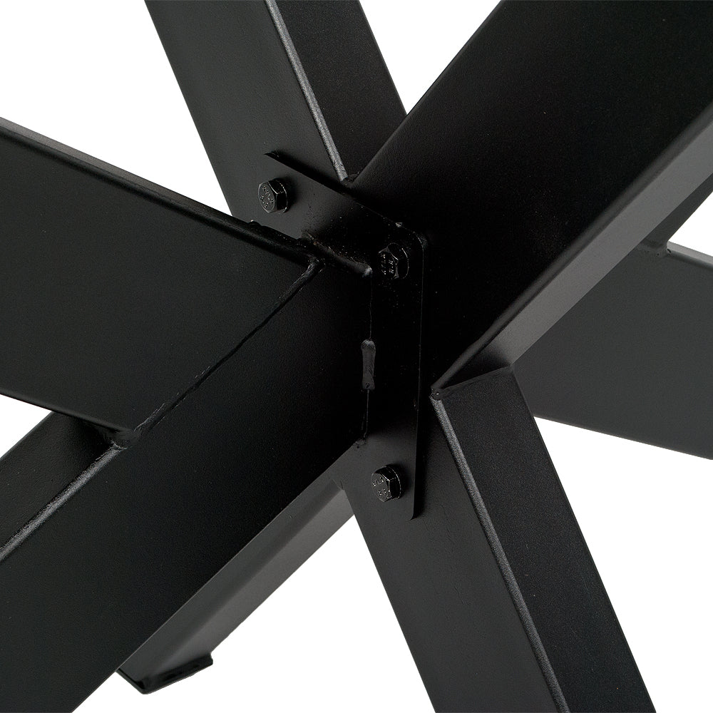 Esstischgestell MIKADO ca. L175cm Schwarz Stahl (pulverbeschichtet)
