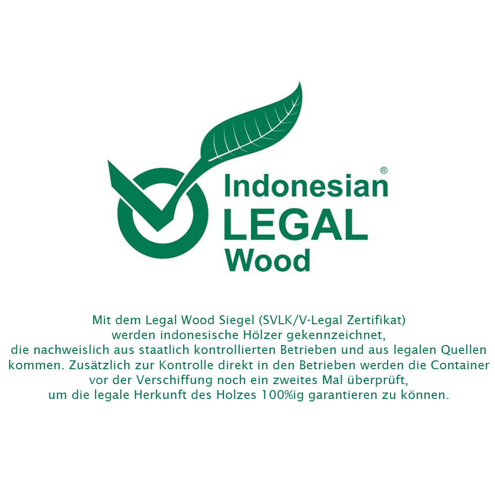 Teak Konsolentisch NIRONA-Plus 100cm recyceltes Massivholz Konsole