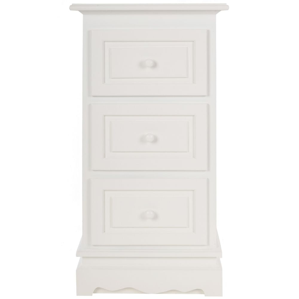 Romantik Kommode Nachtschrank PATRIZIA 3 Schubladen
