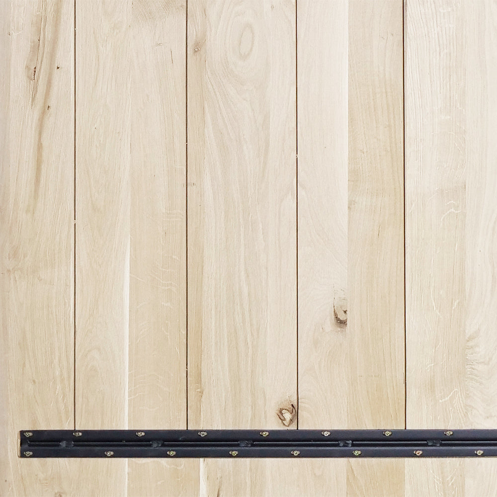 Tischplatte Eiche OLD STYLE Baumkante │ gebürstet mit V-Fuge / optisch gealtert  │ Stärke: 45-48mm