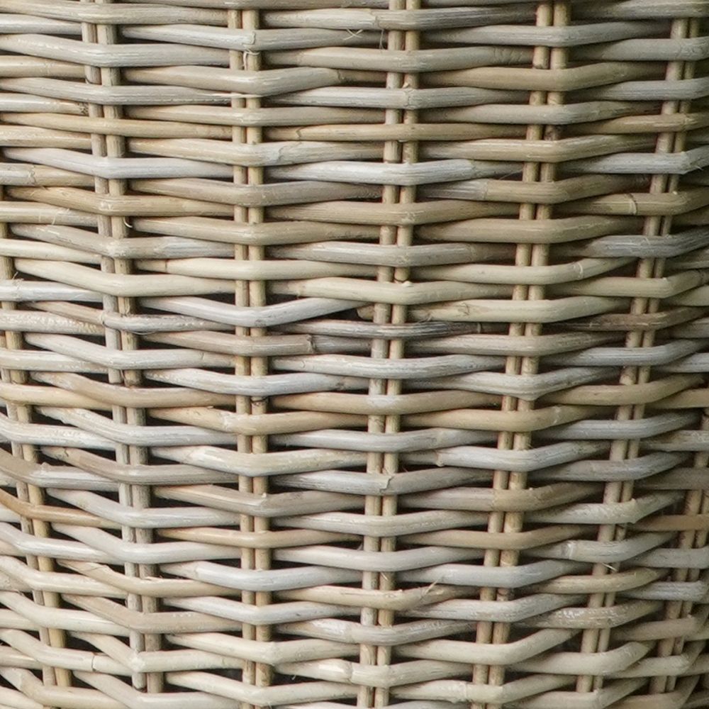 Pflanzkorb BÜSUM Natural Grey ca. 34cm Natur-Rattan Korb Übertopf