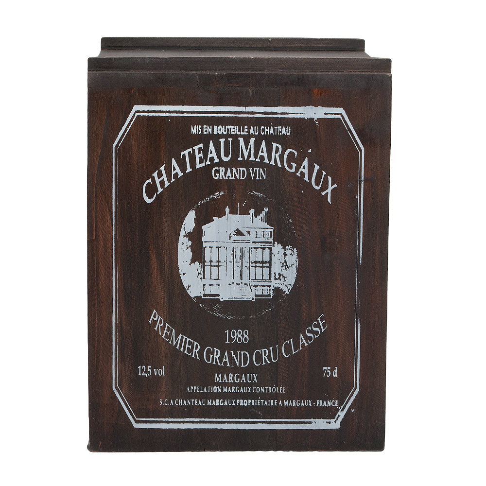 Flaschenbox SURAT Brown ca. H40cm Mahagoni Shabby Weinregal