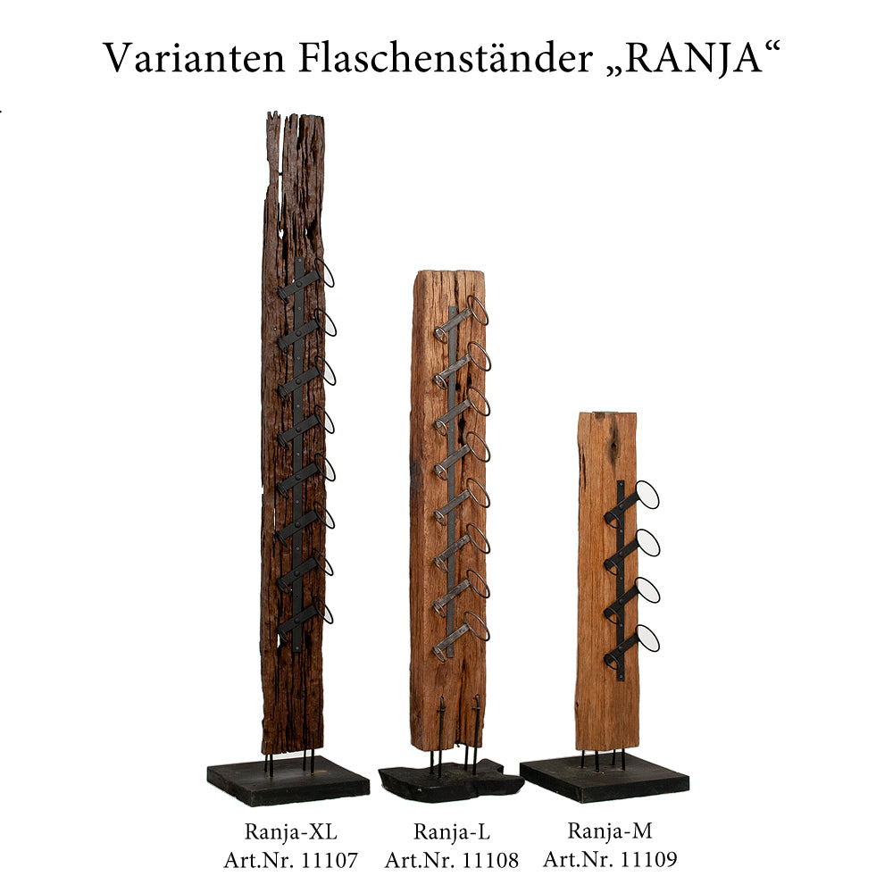 Flaschenständer RANJA-XL ca. H220cm 8 Flaschen Teak