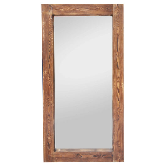 Massivholz-Spiegel HARMONY 180x90cm Pinie geflammt Wandspiegel