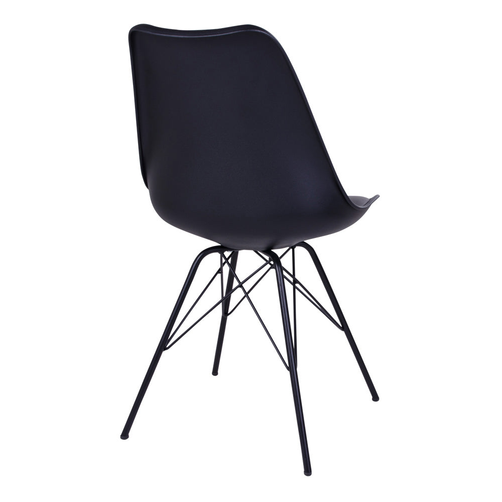 Klassiker Stuhl SCANDINAVIA (2er Set) schwarz