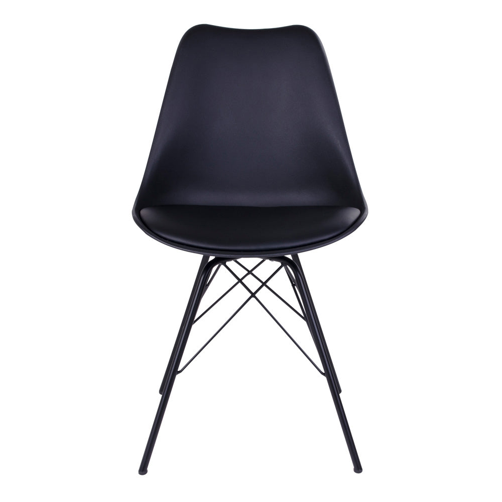 Klassiker Stuhl SCANDINAVIA (2er Set) schwarz