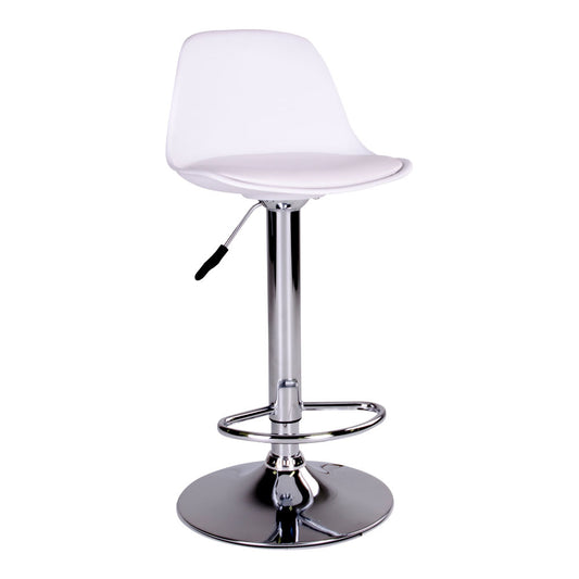 Moderner Barhocker STRODAL (2er Set) weiss