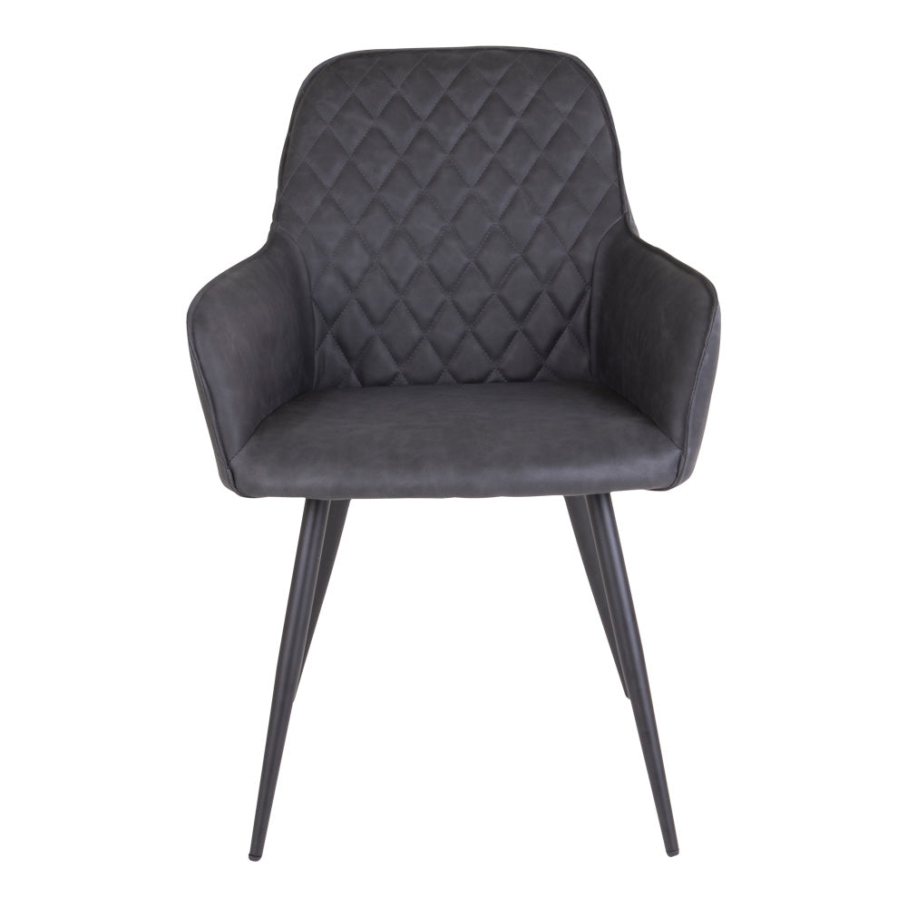 2er Set - Eleganter Stuhl BORA dungelgrau