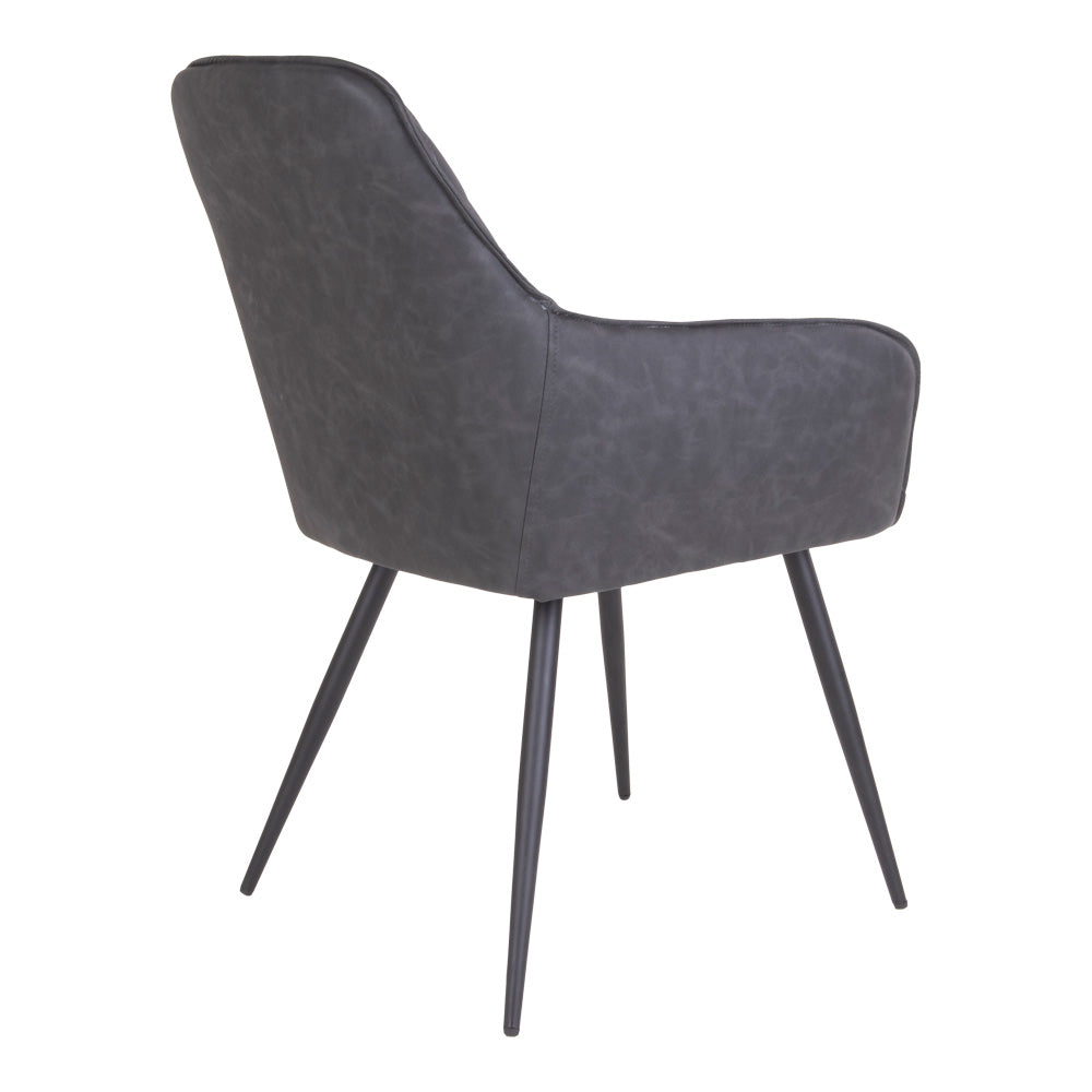 2er Set - Eleganter Stuhl BORA dungelgrau