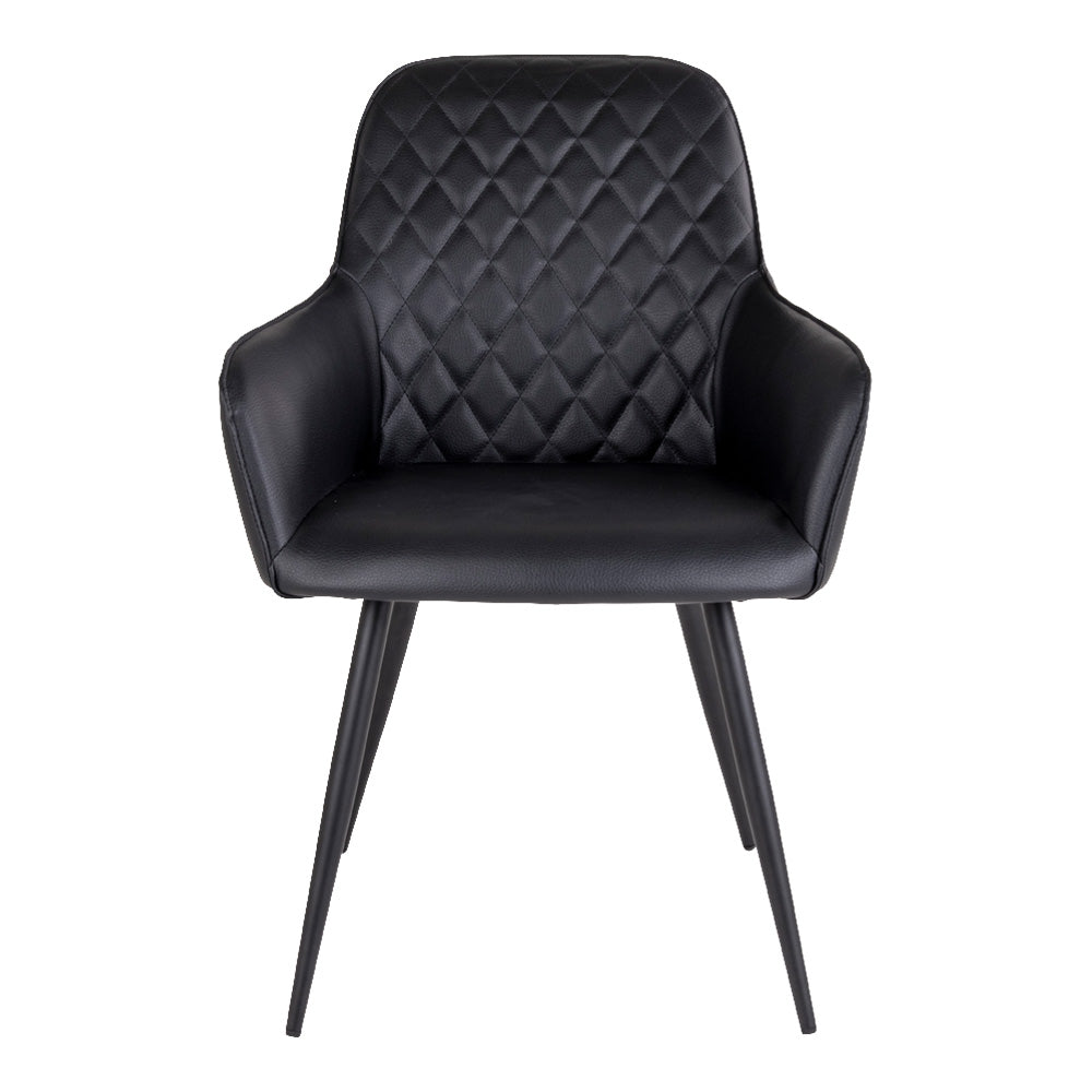 2er Set - Eleganter Stuhl BORA schwarz