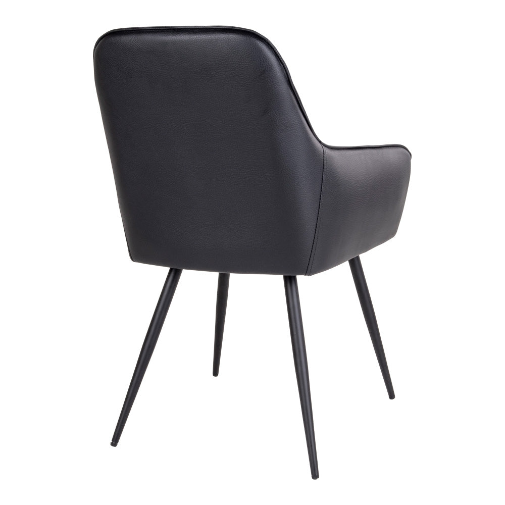 2er Set - Eleganter Stuhl BORA schwarz