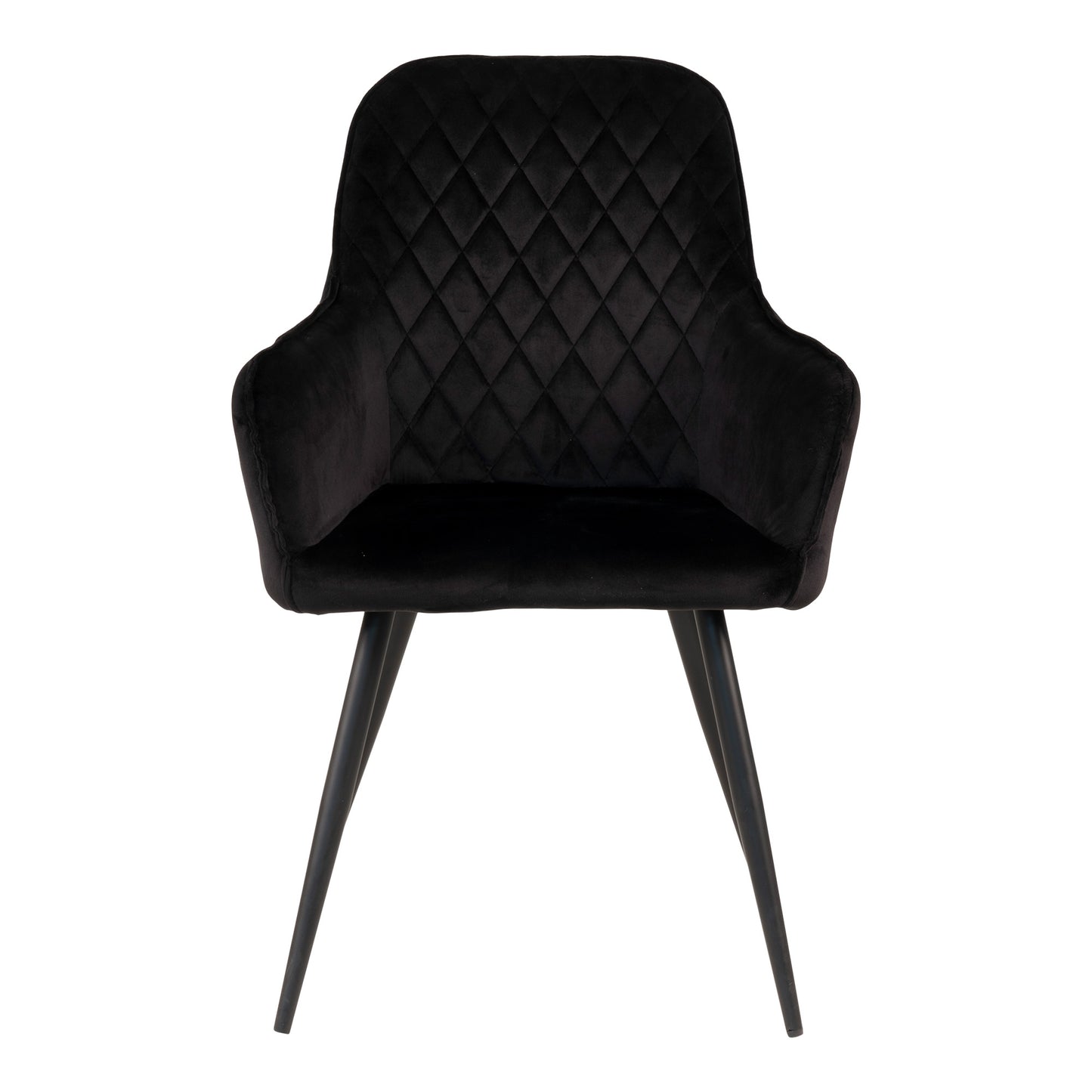 2er Set - Eleganter Stuhl BORA schwarz Samt