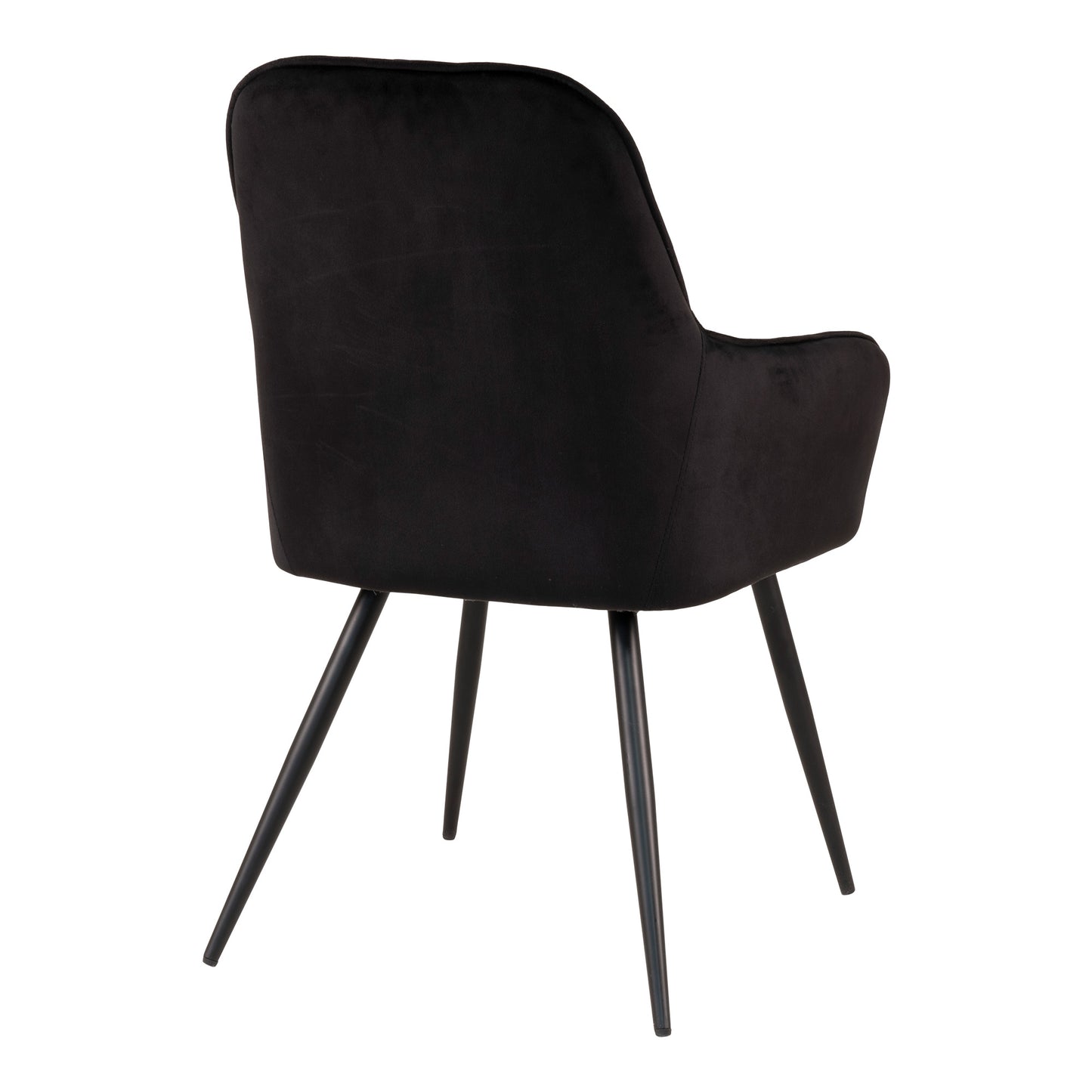 2er Set - Eleganter Stuhl BORA schwarz Samt