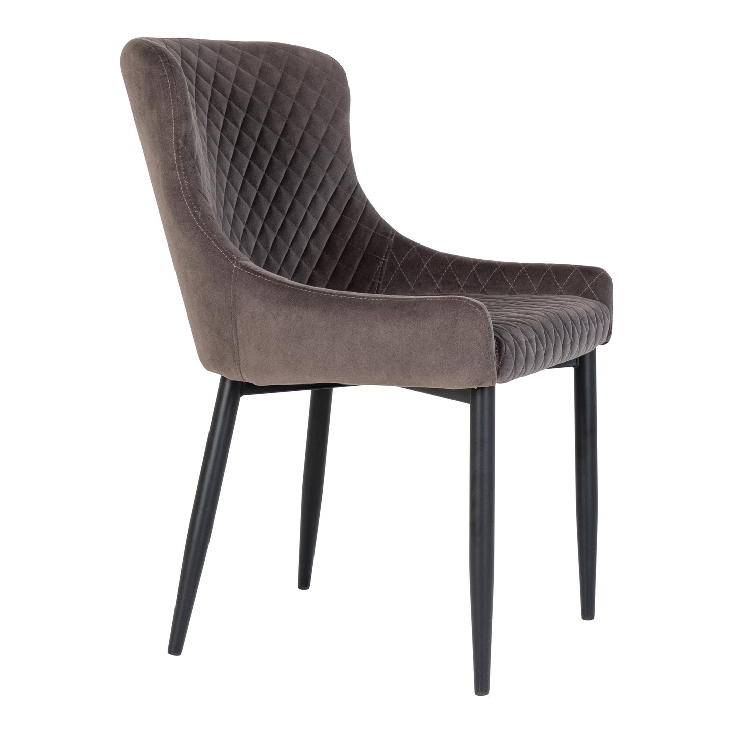 Edler Stuhl BORDEAUX mit grauem Samt