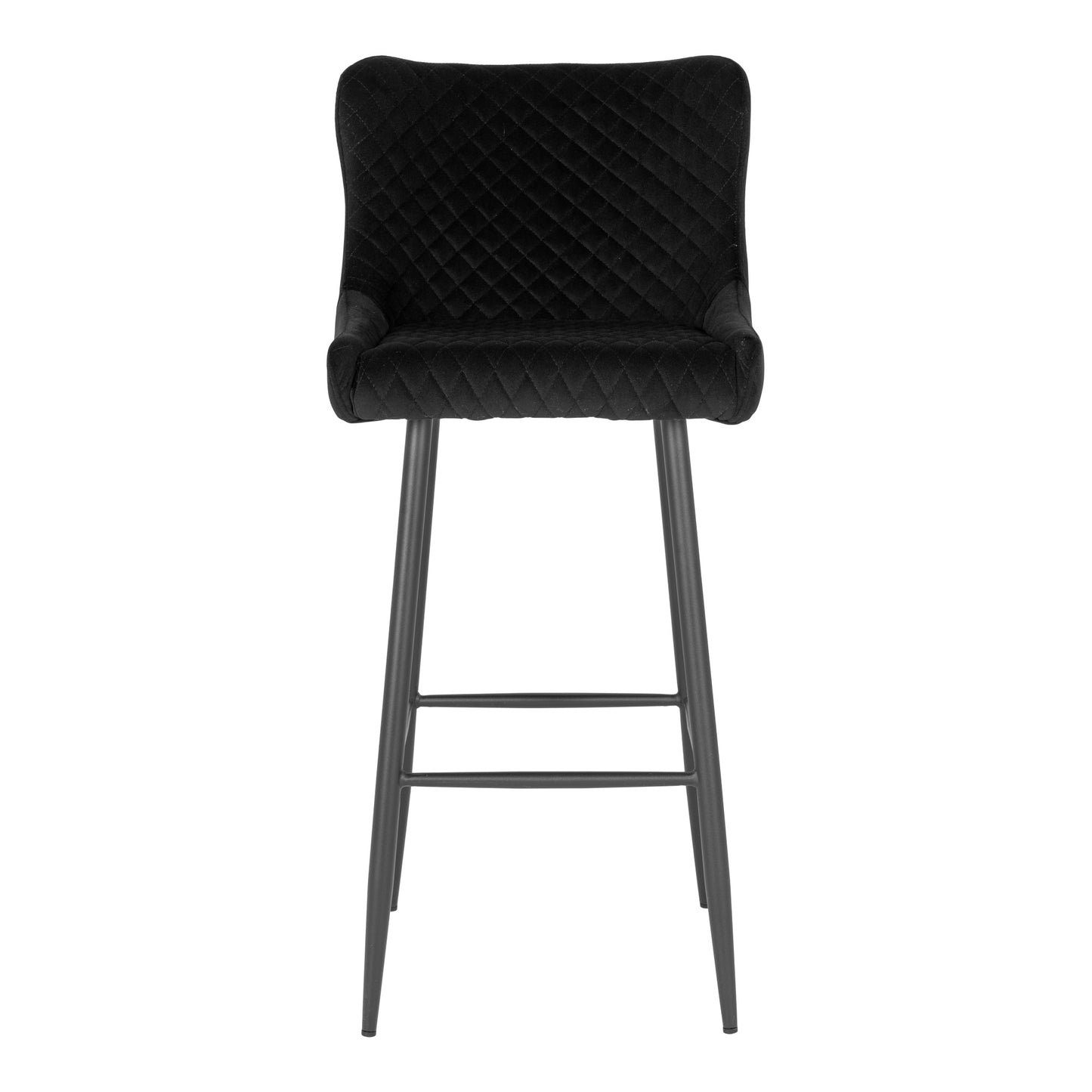 Design Barstuhl DIJON mit schwarzem Samt