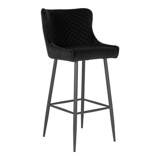 Design Barstuhl DIJON mit schwarzem Samt