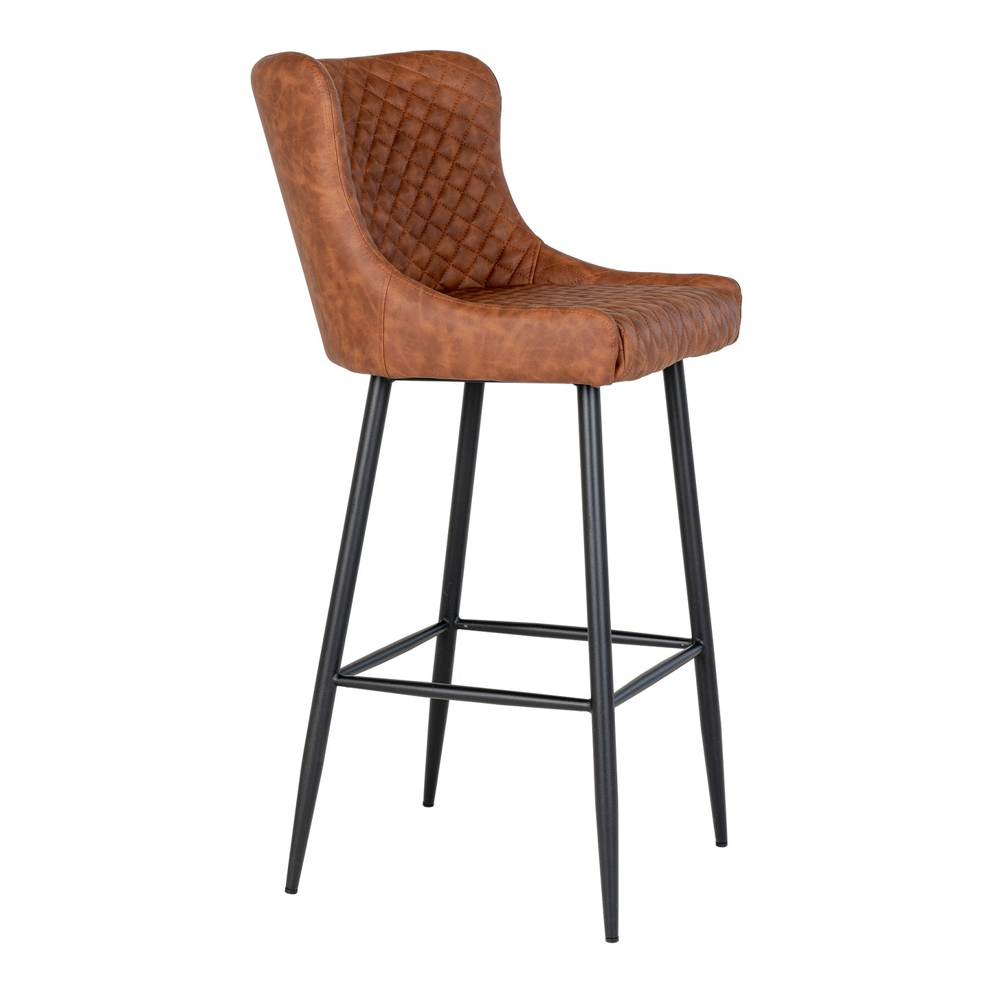 Design Barstuhl DIJON in Vintage-Braun