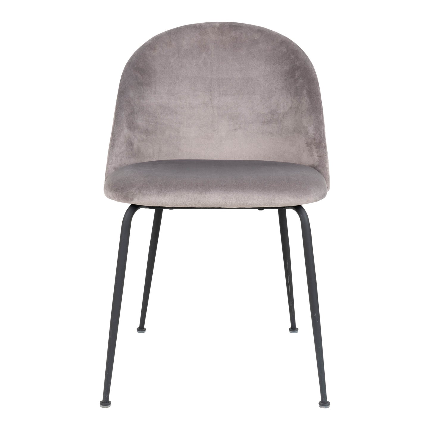 2er-Set - Eleganter Stuhl GENF grau Samt