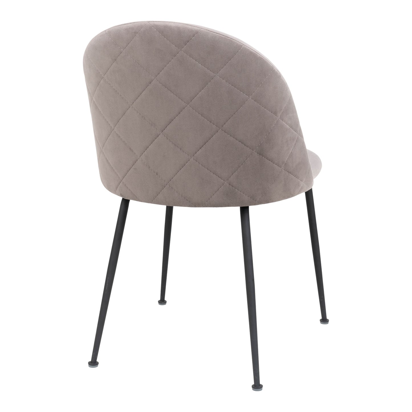2er-Set - Eleganter Stuhl GENF grau Samt
