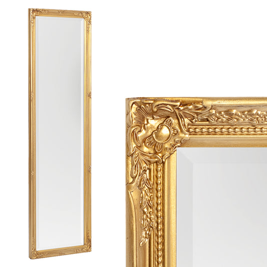Spiegel GRACY barock Antik-Gold 150x40cm Holzrahmen