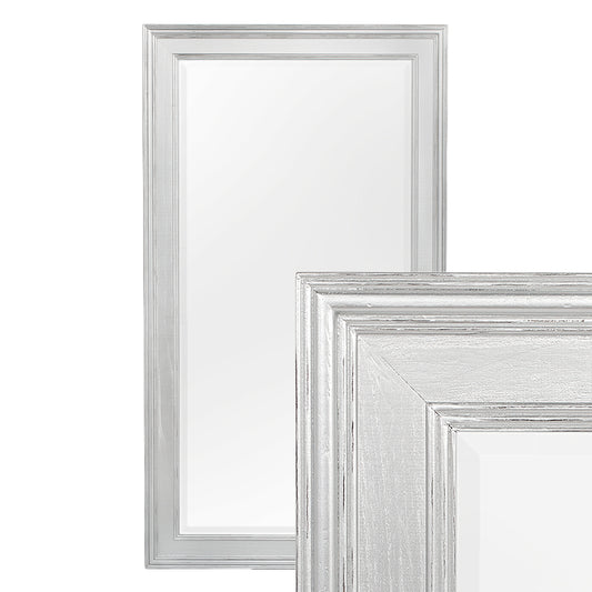 Eleganter Spiegel ALAN Antik-Silber ca. 200x110cm Holzrahmen