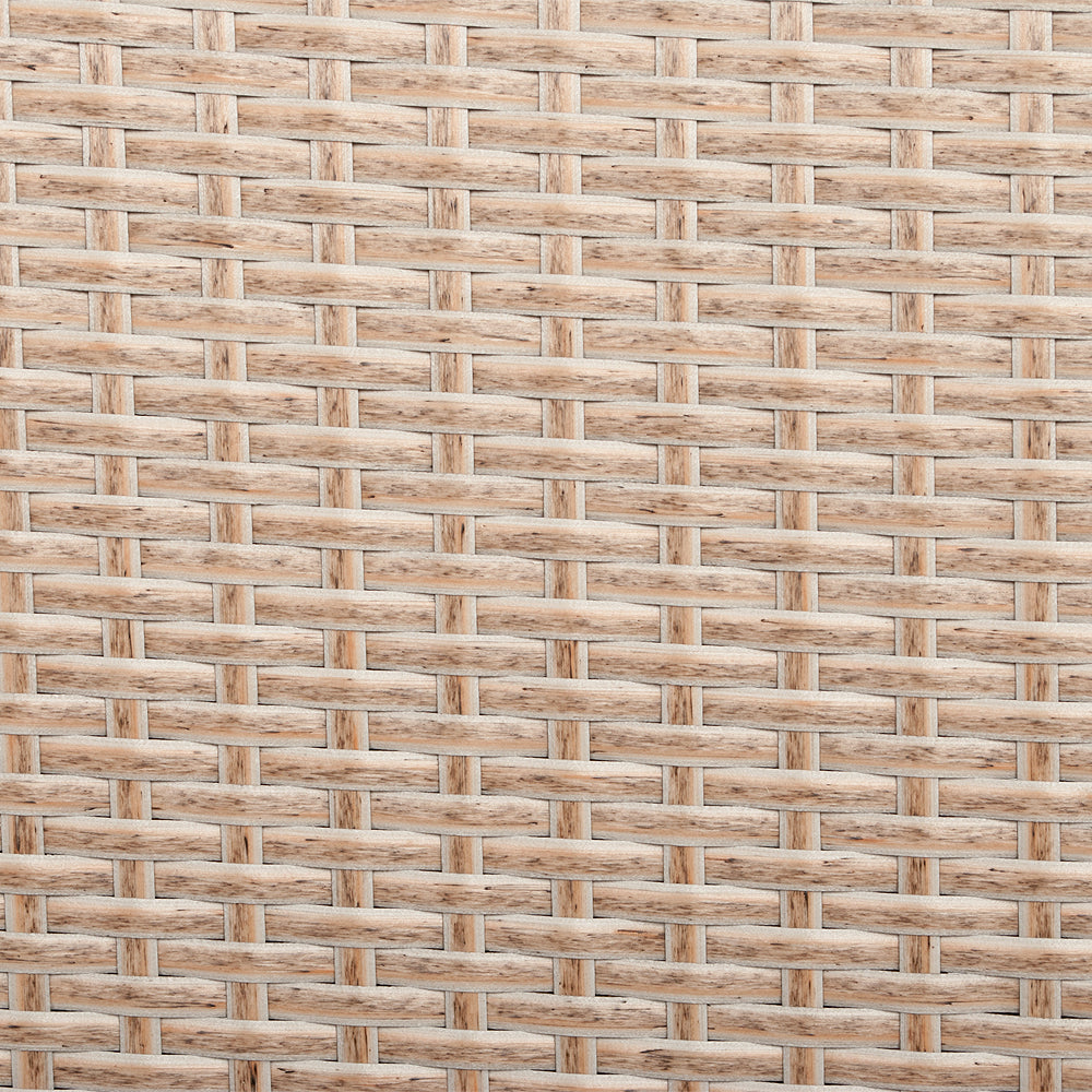 2er-Set Armlehnstuhl SHARON Polyrattan Natural inkl.Kissen