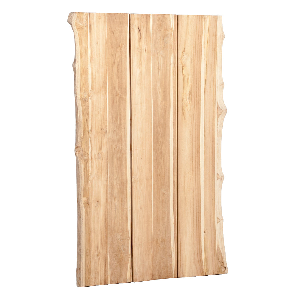 Teak Esstischplatte LIVING EDGE GARDEN Baumkante
