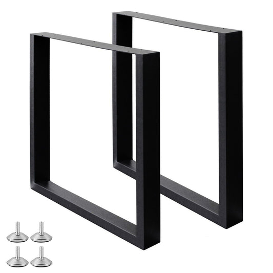 Esstischgestell WELL-U-BIG 8x4cm Schwarz pulverbeschichtet