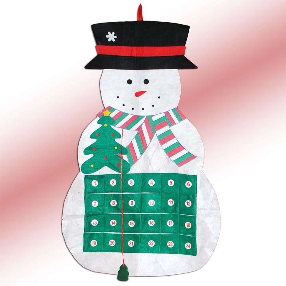 Adventskalender SCHNEEMANN Weihnachtskalender aus Filz