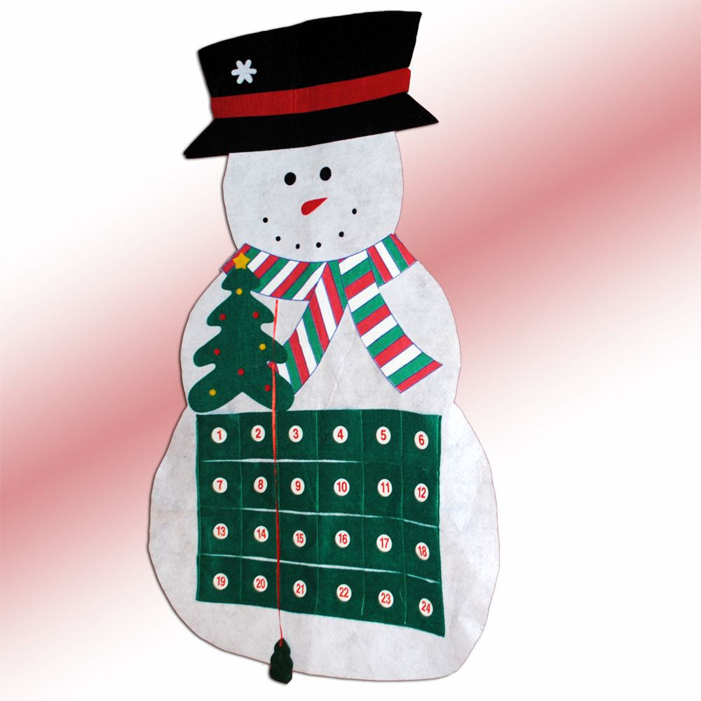 Adventskalender SCHNEEMANN Weihnachtskalender aus Filz