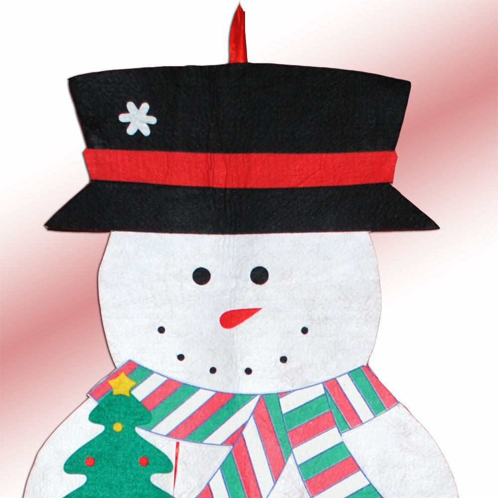 Adventskalender SCHNEEMANN 100cm Weihnachtskalender aus Filz