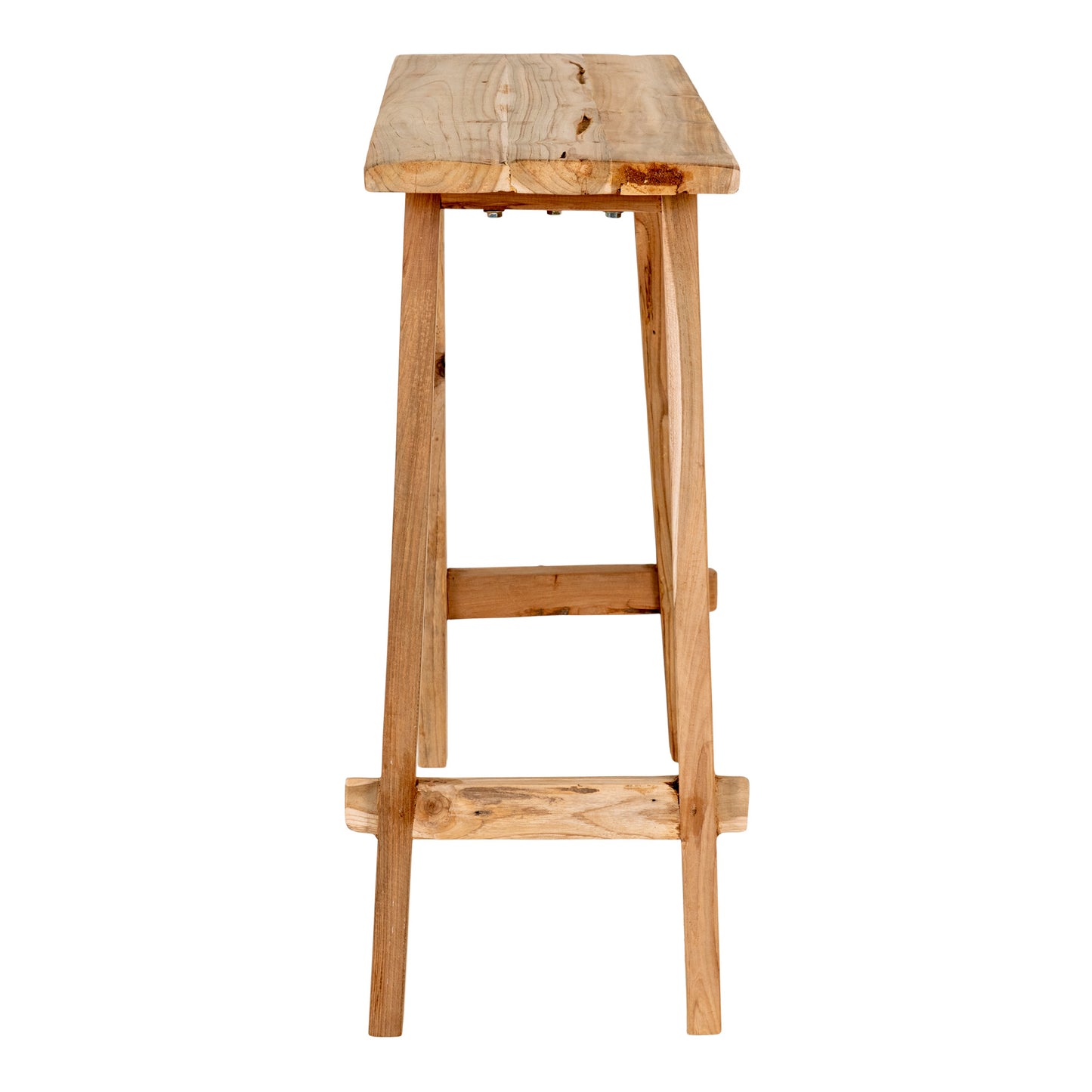 Massivholz Konsolentisch NIRONA 90cm recyceltes Teakholz Konsole
